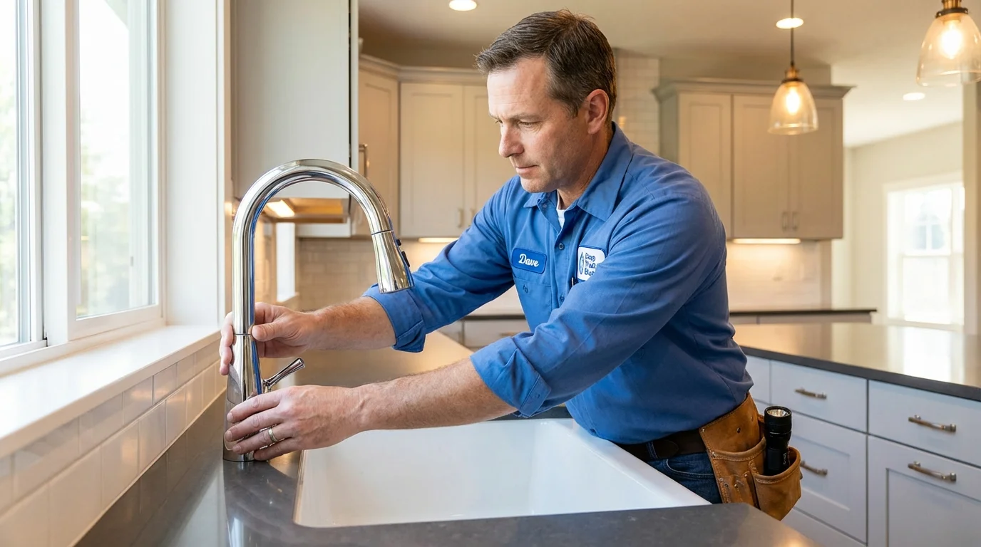 Kitchen faucet installation by Johns Plumbing LLC in Maple Park