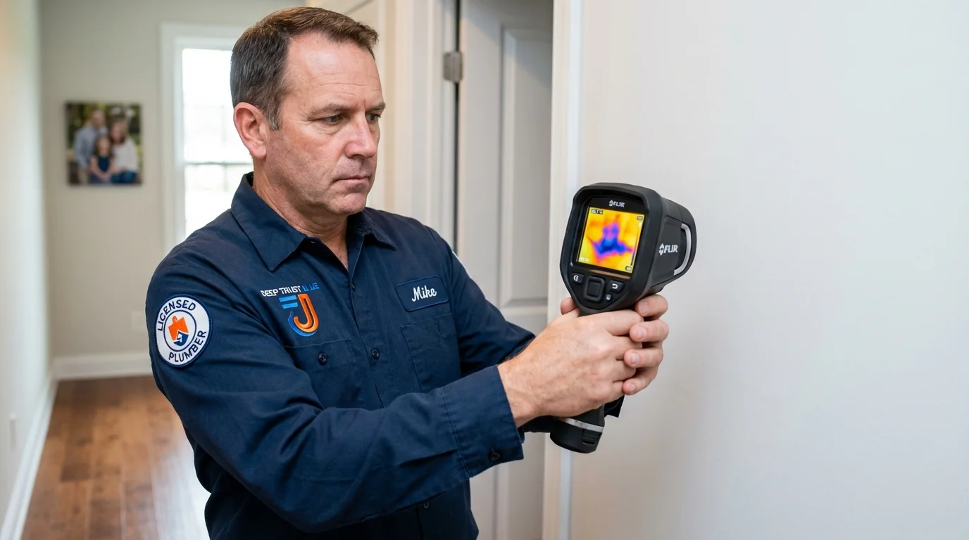 Thermal imaging leak detection by Johns Plumbing LLC in Maple Park